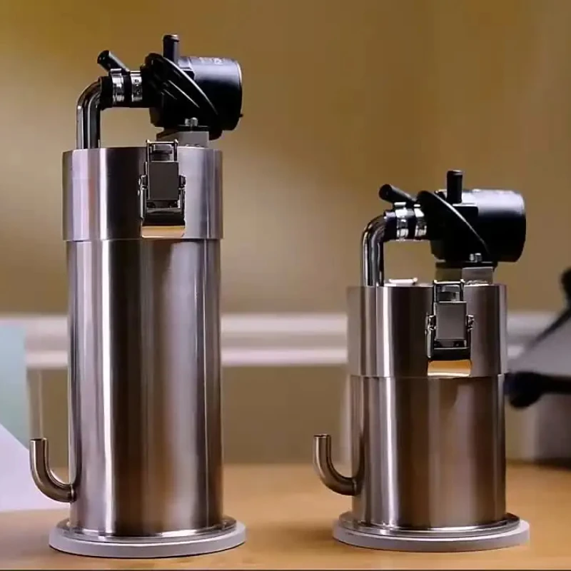 Filtre externe à bidon en acier inoxydable style ADA pour aquascaping